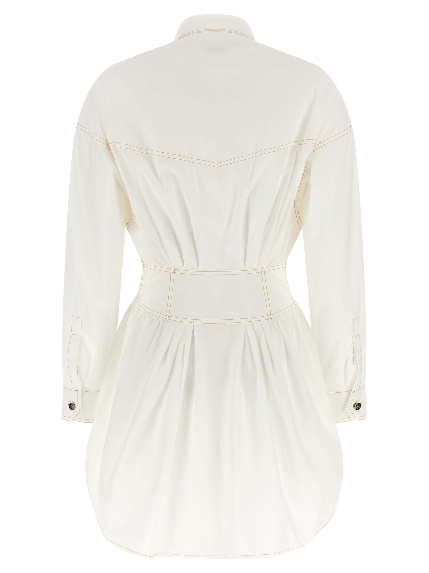 Versace Weißes Baumwoll-Kurzkleid