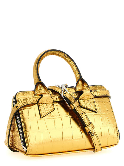 The Attico Handtasche aus goldfarbenem Rindsleder