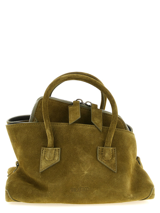The Attico Zweifarbige Handtasche aus Rindsleder