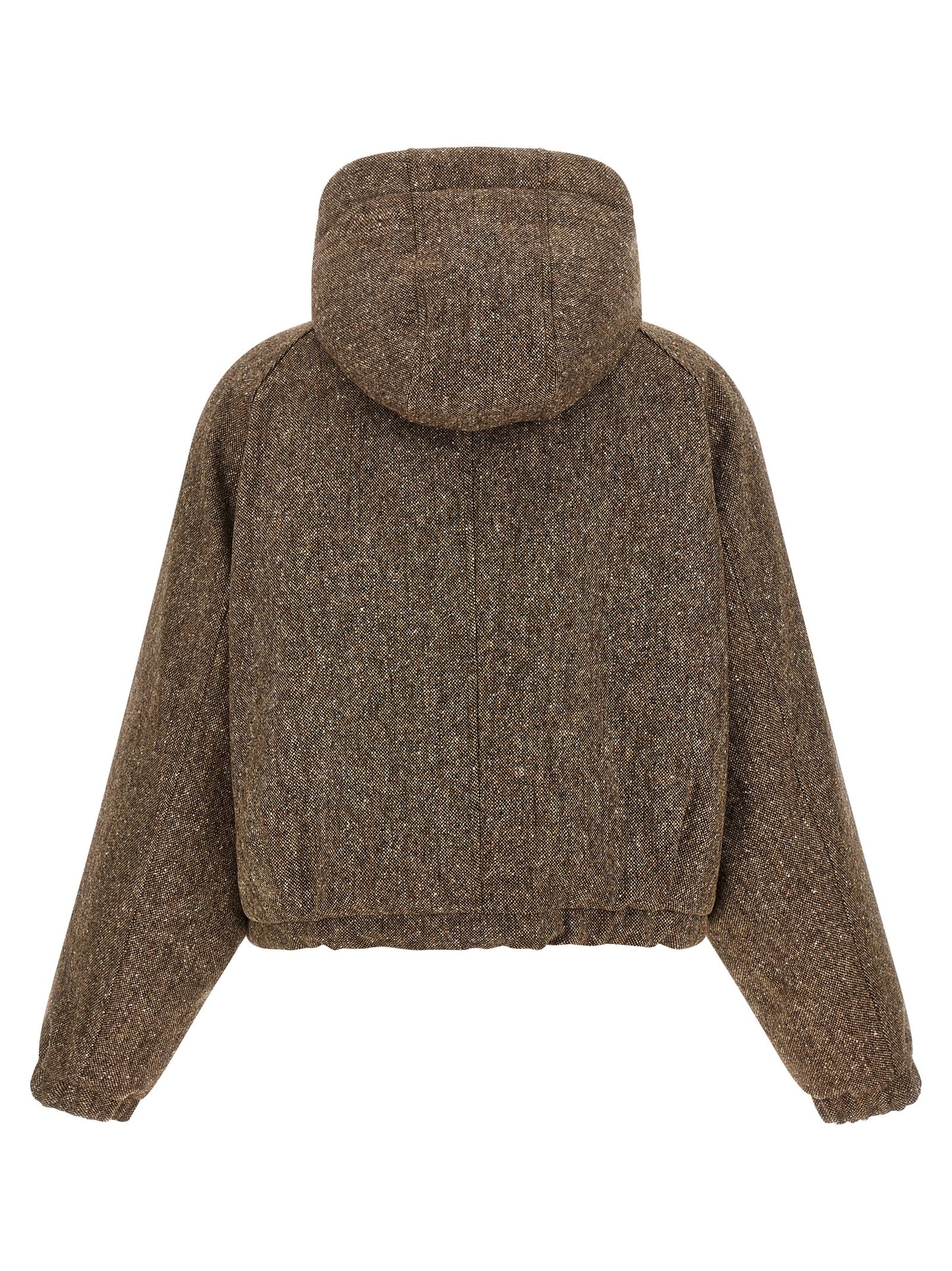 Brunello Cucinelli Brauner Mantel aus reiner Schurwolle
