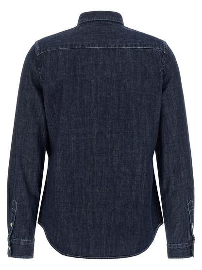 Polo Ralph Lauren Blaue Baumwollbluse