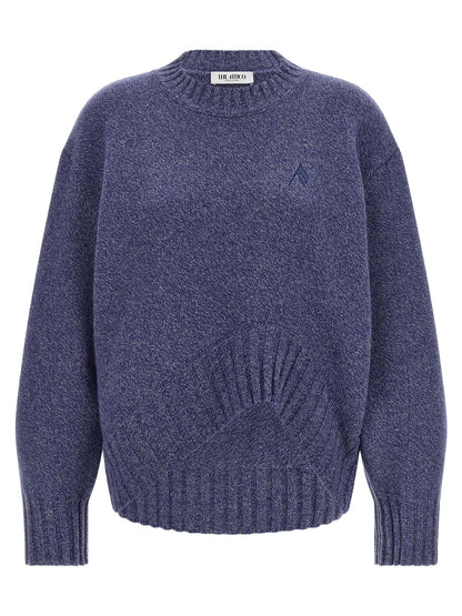 The Attico Blauer Cardigan aus Schurwolle