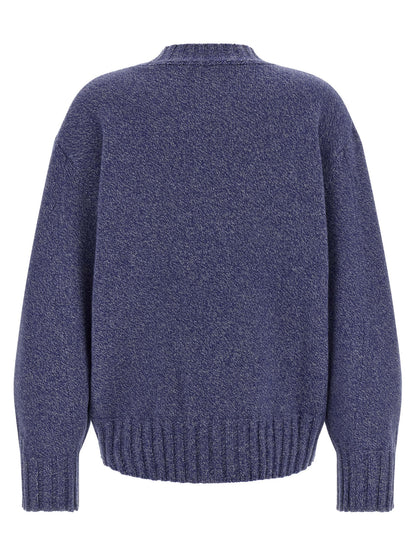 The Attico Blauer Cardigan aus Schurwolle