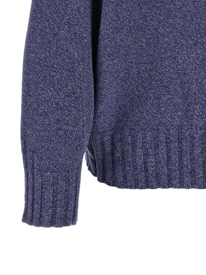 The Attico Blauer Cardigan aus Schurwolle