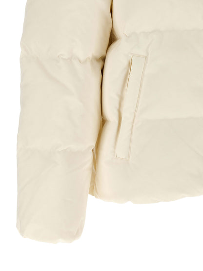 Polo Ralph Lauren Weiße Polyester-Jacke in voller Länge