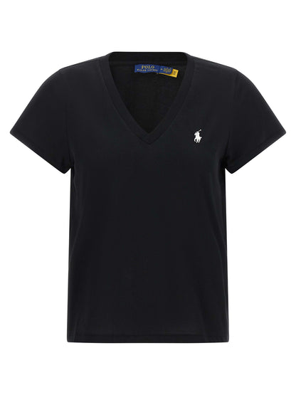 Polo Ralph Lauren T-Shirt aus Stoff in Schwarz