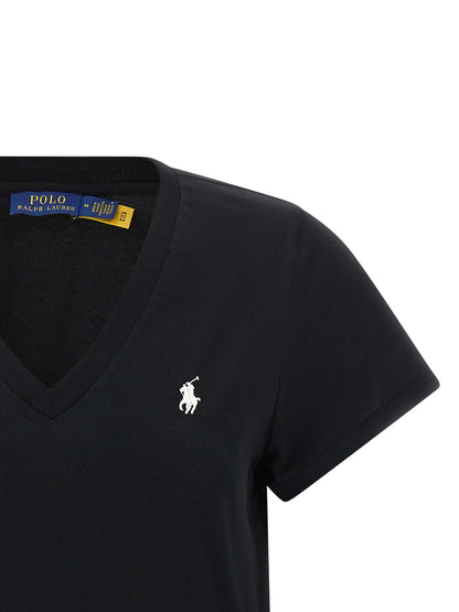 Polo Ralph Lauren T-Shirt aus Stoff in Schwarz