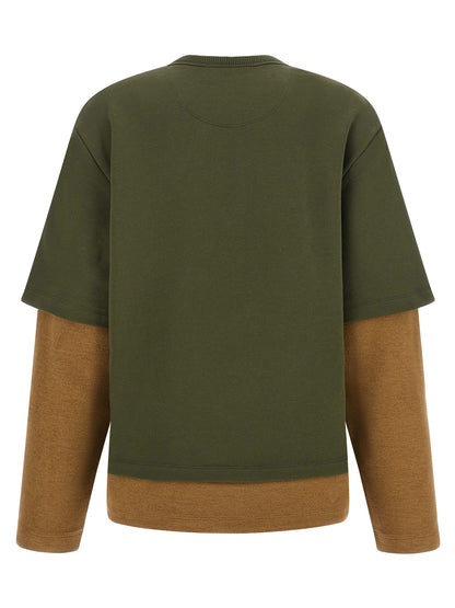 The Attico Zweifarbiger Baumwollpullover