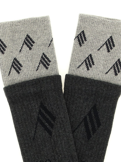 The Attico Graue Baumwollsocken