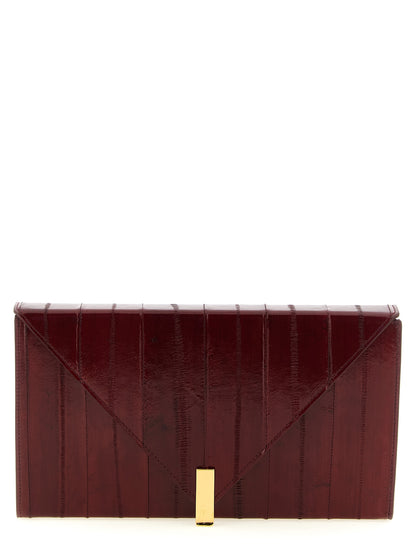 Giuseppe Zanotti Bordeaux Leder Clutch Bag