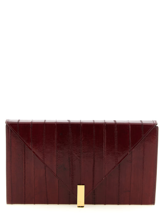 Giuseppe Zanotti Bordeaux Leder Clutch Bag