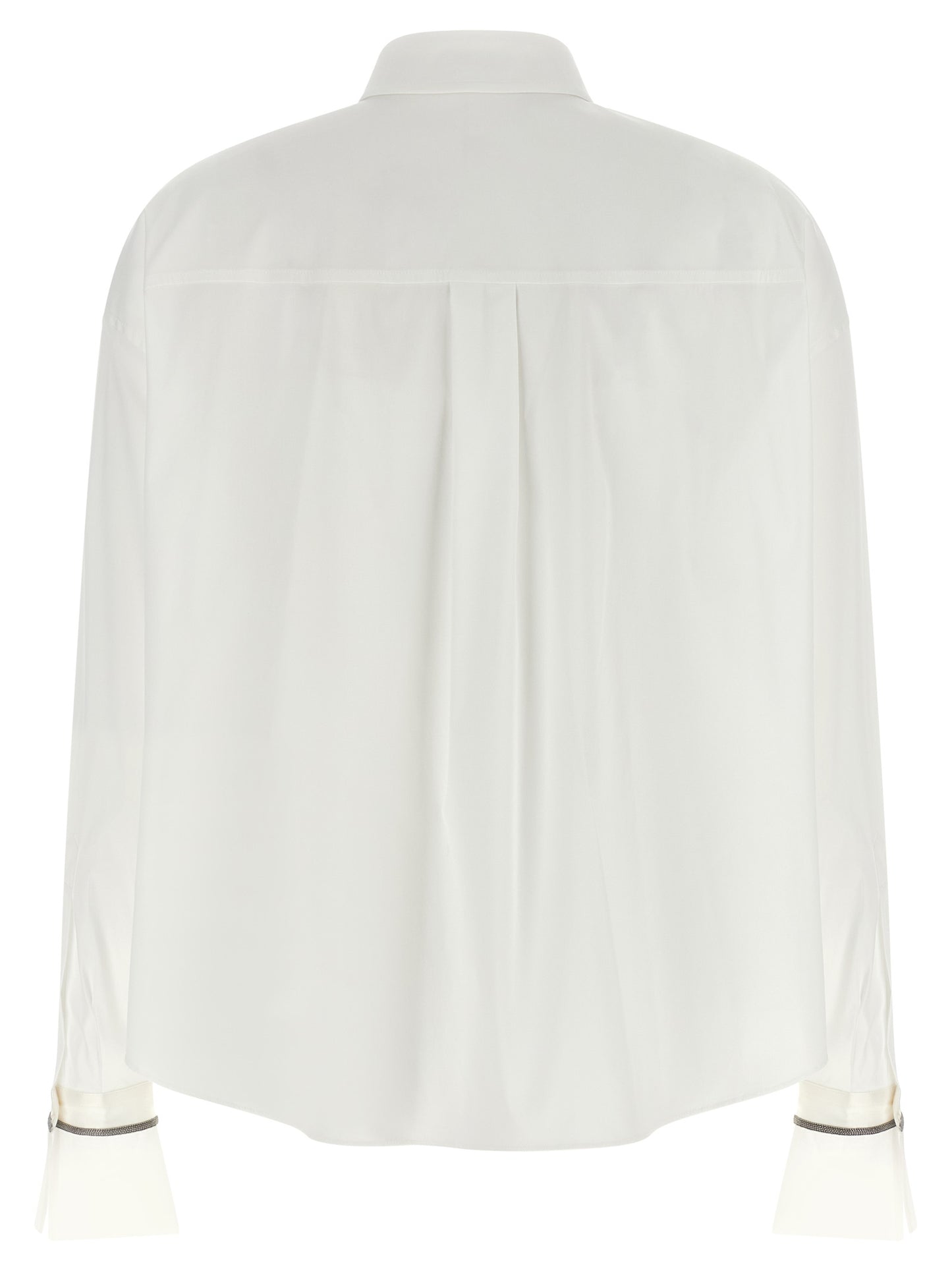 Brunello Cucinelli Weiße Baumwollbluse