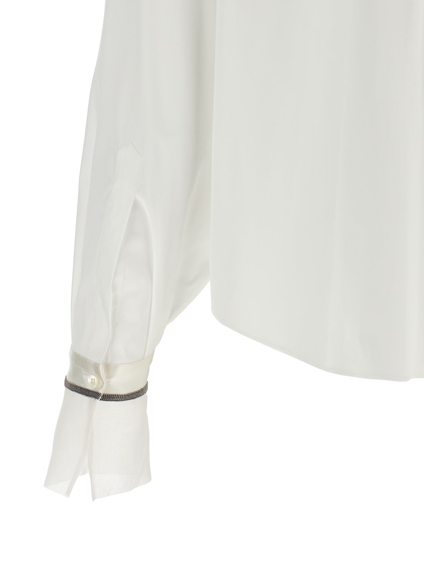 Brunello Cucinelli Weiße Baumwollbluse