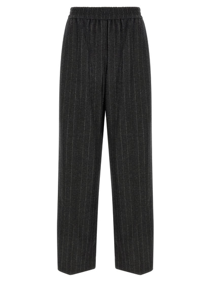 Brunello Cucinelli Graue Hose aus reiner Schurwolle