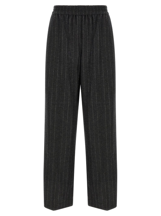 Brunello Cucinelli Graue Hose aus reiner Schurwolle