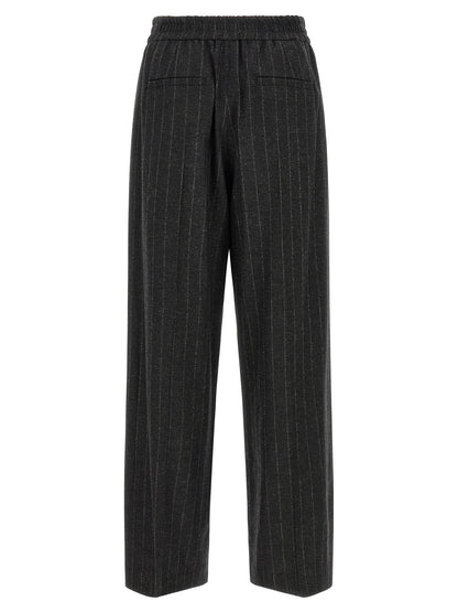 Brunello Cucinelli Graue Hose aus reiner Schurwolle