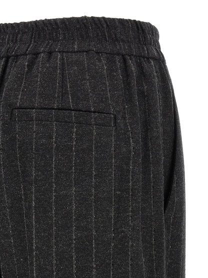 Brunello Cucinelli Graue Hose aus reiner Schurwolle
