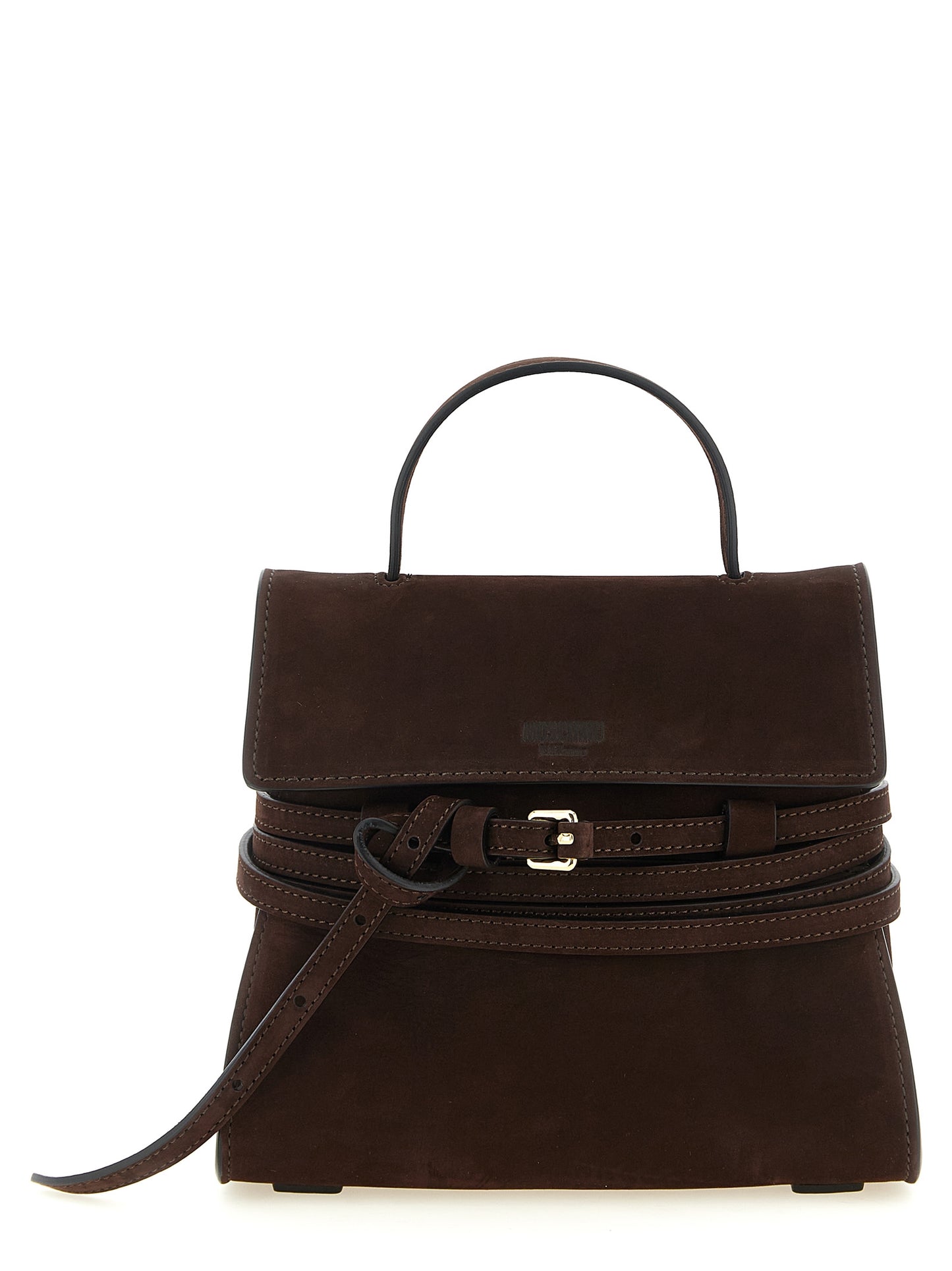 Moschino Braune Kalbsleder-Handtasche