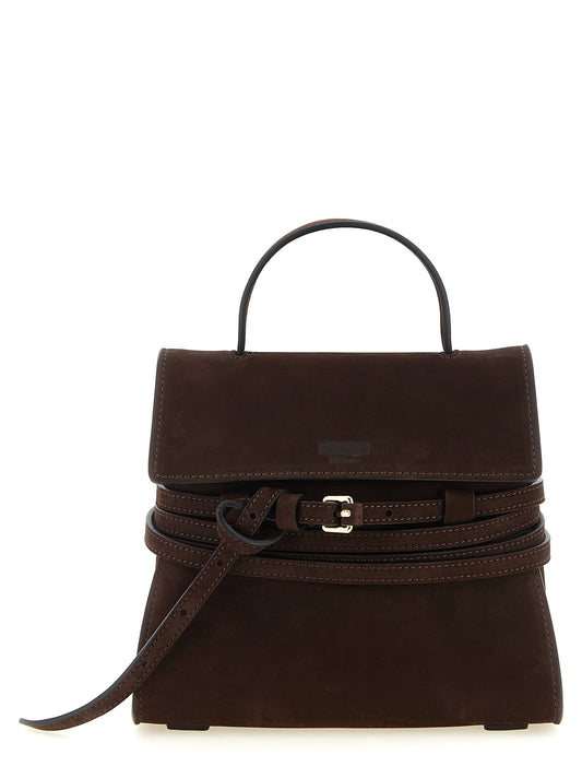 Moschino Braune Kalbsleder-Handtasche