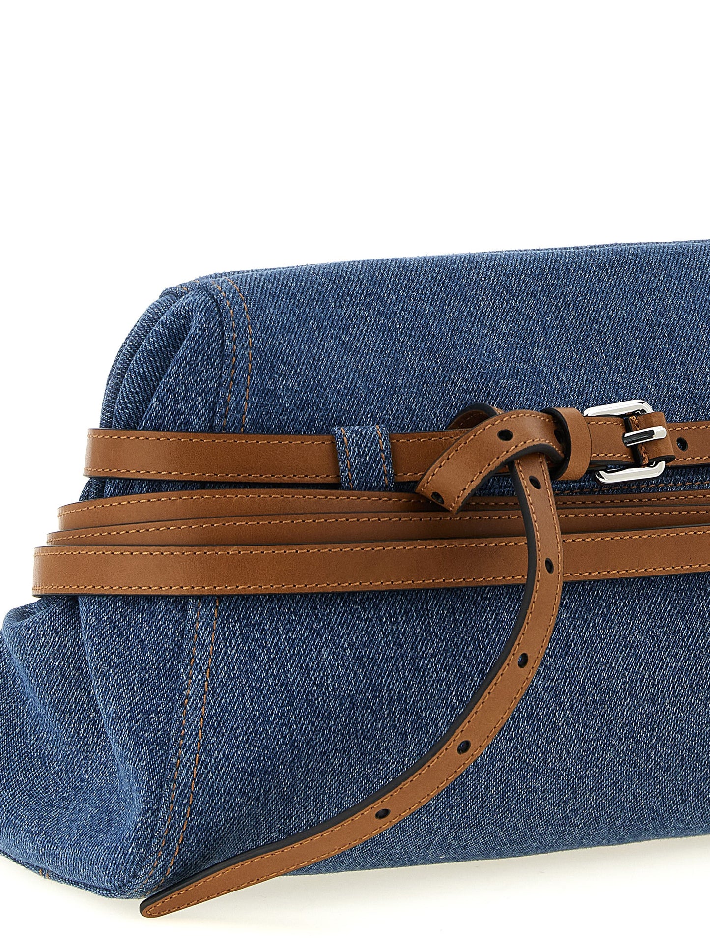 Moschino Blaue Baumwoll-Clutch