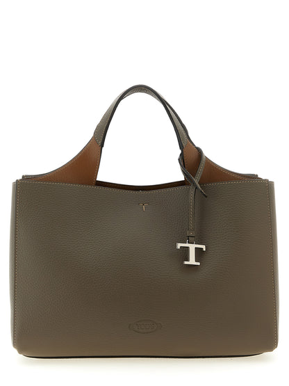 Tod's Graue Kalbsleder-Handtasche