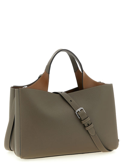 Tod's Graue Kalbsleder-Handtasche