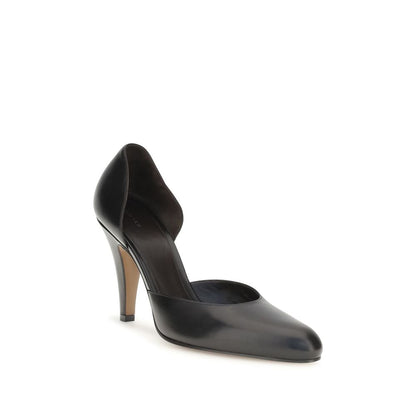 The Row Schwarze Lammleder Pumps Ovis Aries Aries mit hohem Absatz
