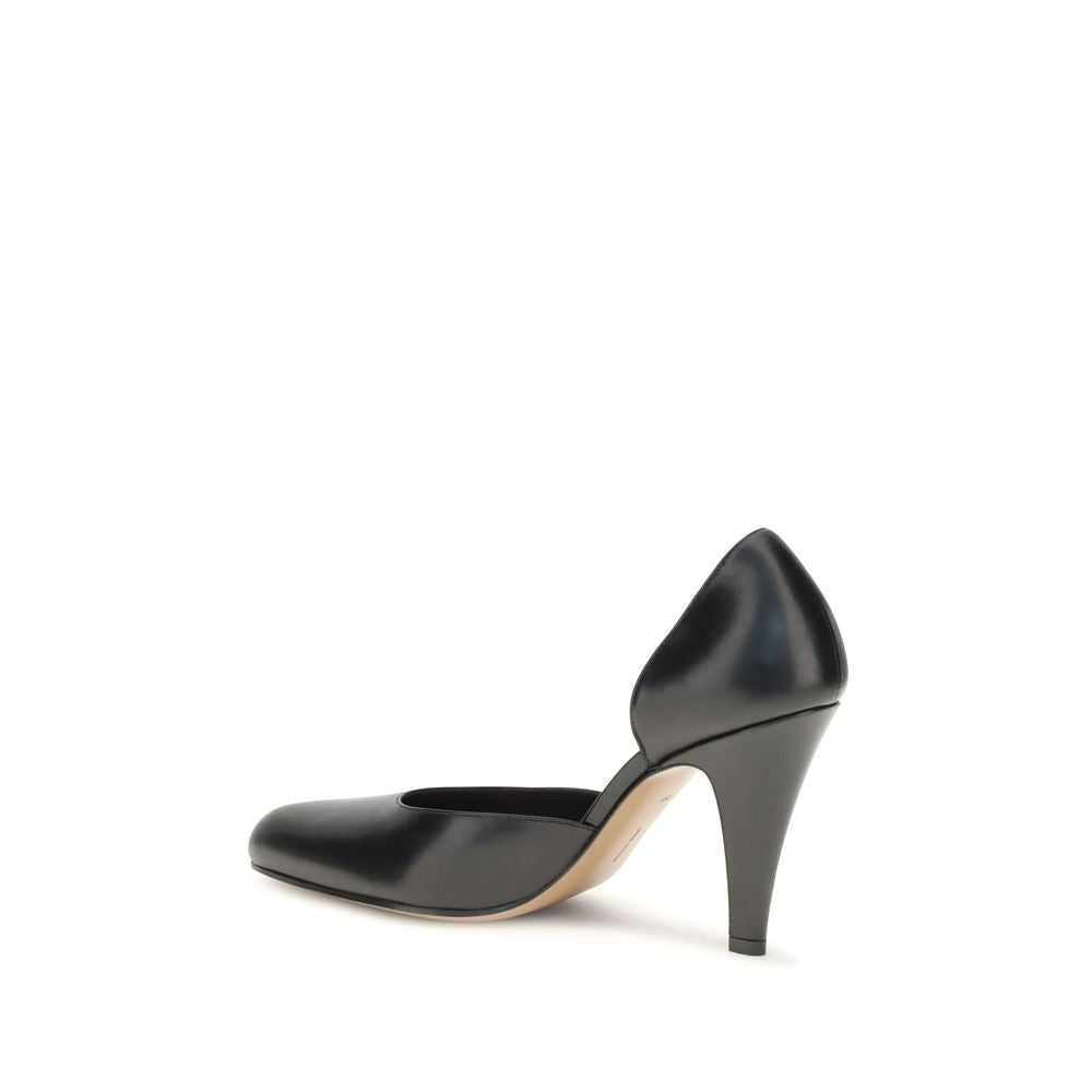The Row Schwarze Lammleder Pumps Ovis Aries Aries mit hohem Absatz