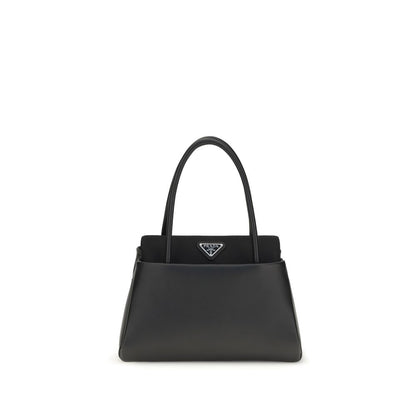 Prada Schwarze Kalbsleder Bos Taurus Handtasche