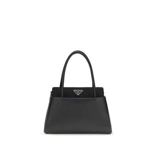Prada Schwarze Kalbsleder Bos Taurus Handtasche