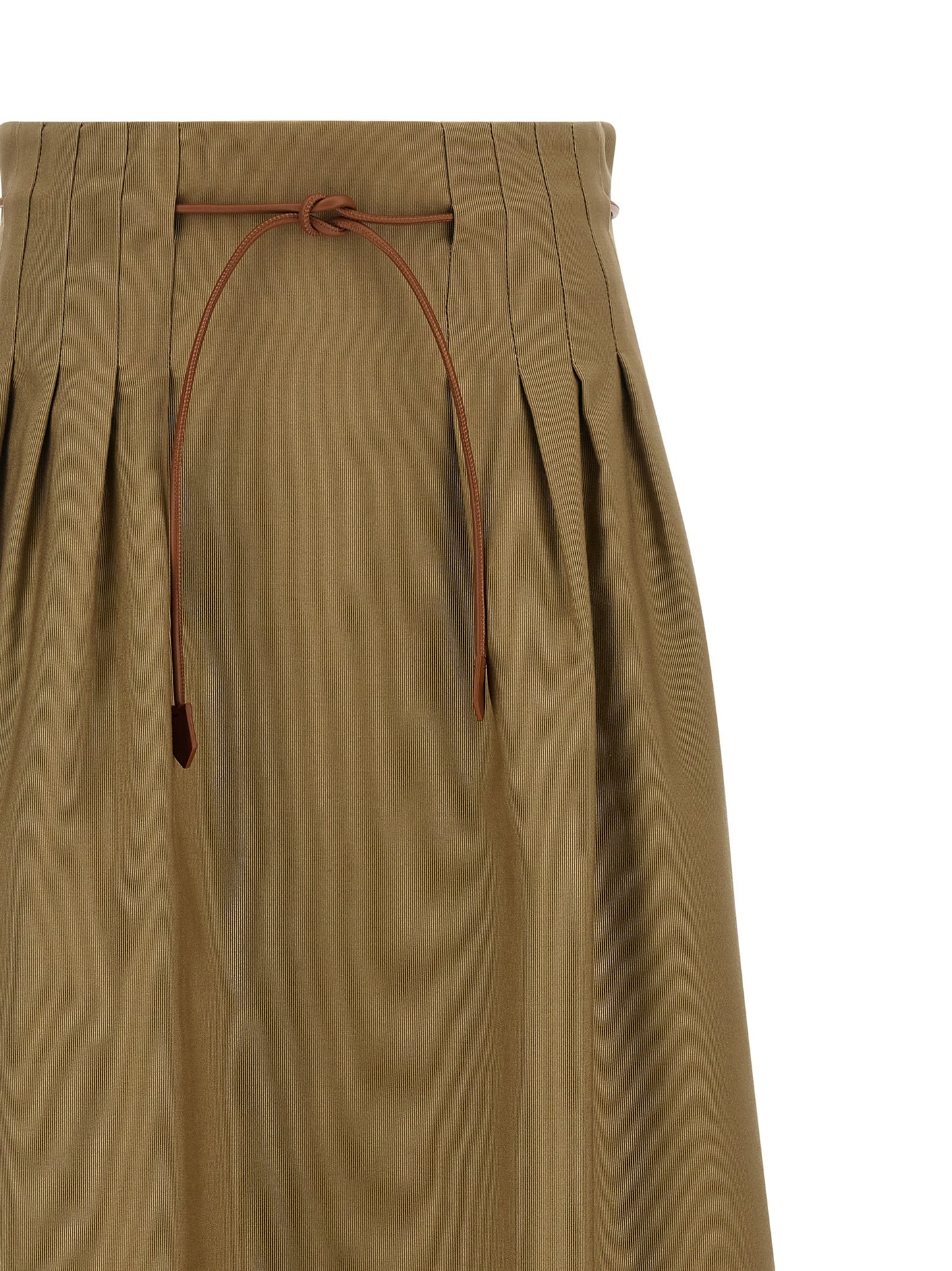 Max Mara Zweifarbiger Baumwoll-Midirock