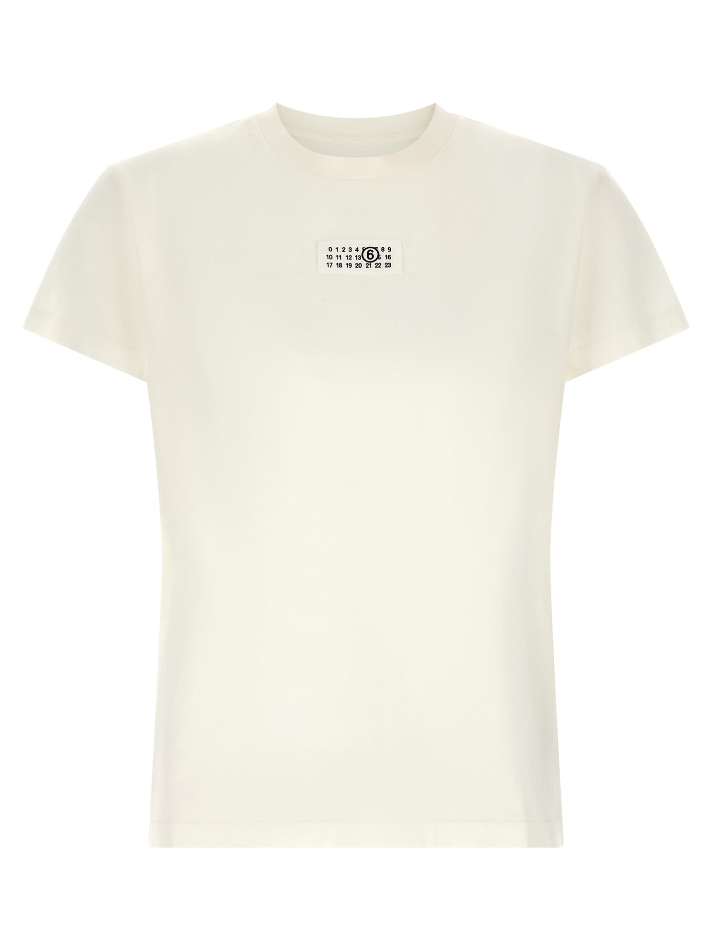 MM6 Maison Margiela Weißes Baumwoll-T-Shirt