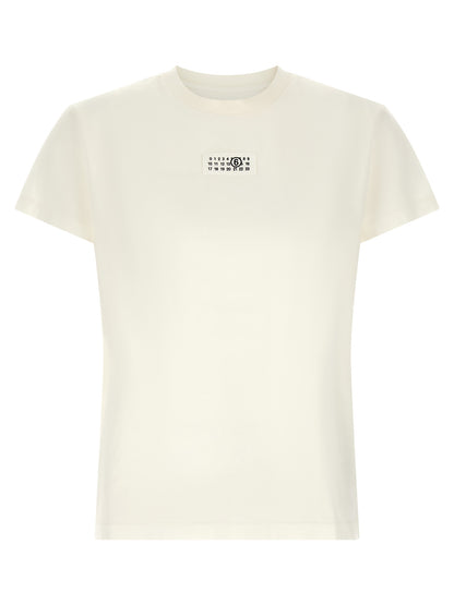 MM6 Maison Margiela Weißes Baumwoll-T-Shirt