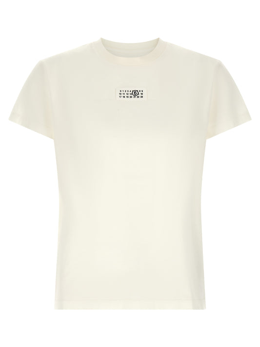 MM6 Maison Margiela Weißes Baumwoll-T-Shirt