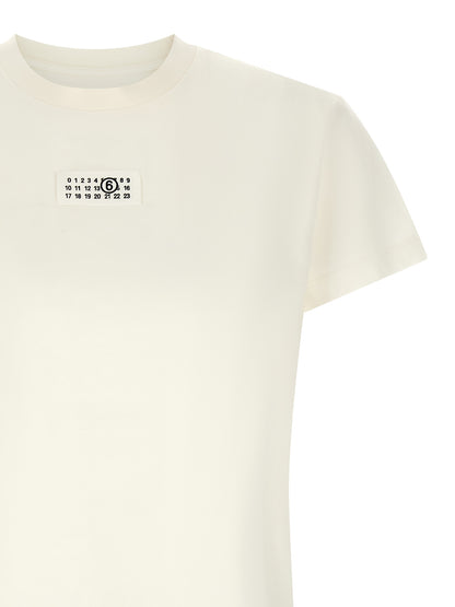 MM6 Maison Margiela Weißes Baumwoll-T-Shirt