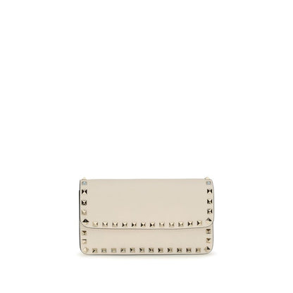 Valentino Garavani Beige Calf Leather Bos Taurus Wallet