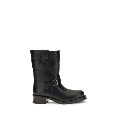 Valentino Garavani Schwarze Ankle Boots aus Kalbsleder Bos Taurus