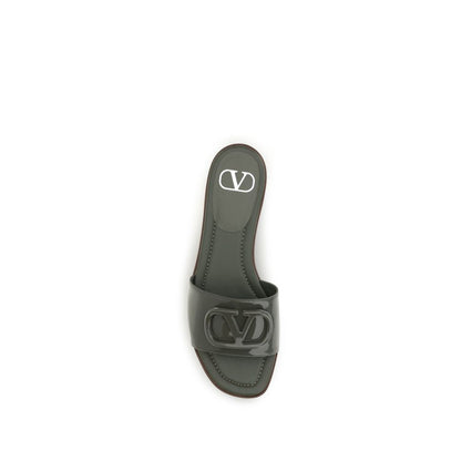Valentino Garavani Zweifarbige Sandalen aus Kalbsleder Bos Taurus