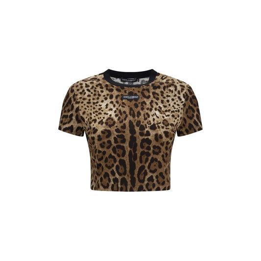 Dolce & Gabbana Beiges Baumwoll-T-Shirt