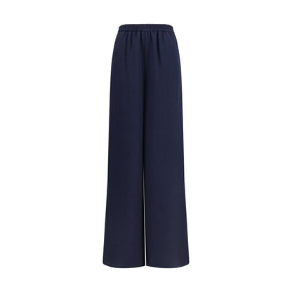 Max Mara Blaue Seidenhose für die Freizeit
