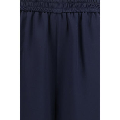 Max Mara Blaue Seidenhose für die Freizeit