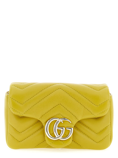 Gucci Schultertasche aus zweifarbigem Lammleder