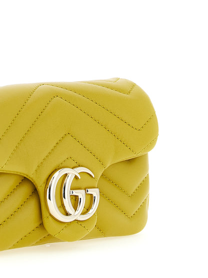 Gucci Schultertasche aus zweifarbigem Lammleder