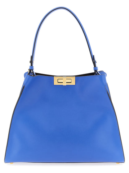 Fendi Handtasche aus blauem Kalbsleder