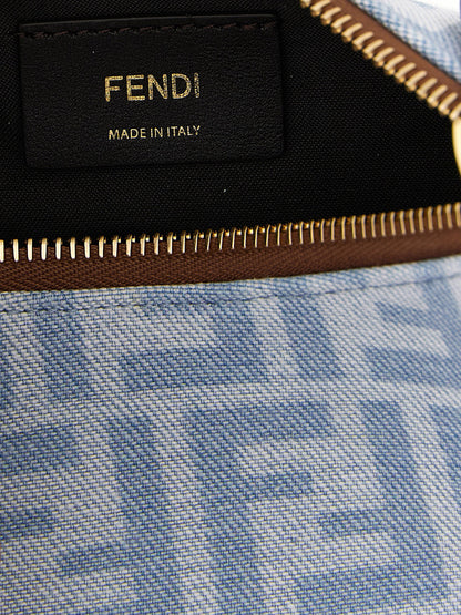 Fendi Blaue Baumwoll-Handtasche