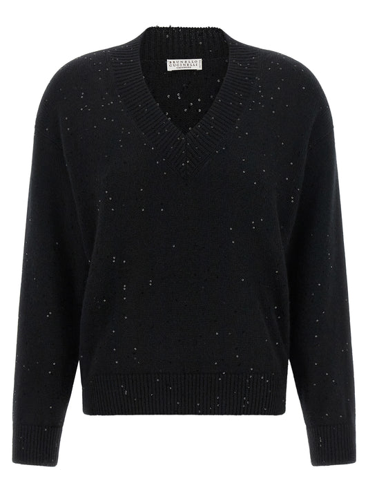 Brunello Cucinelli Schwarzer Kaschmir-Cardigan