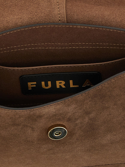 Furla Braune Kalbsleder-Handtasche