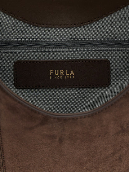Furla Braunes Kalbsleder Damen Crossbody Tasche