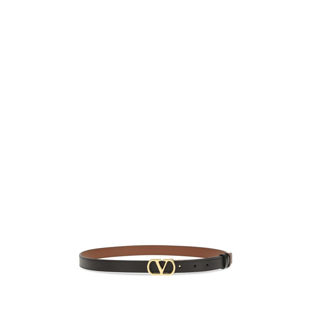 Valentino Garavani Schwarzer Lammleder Ovis Aries Aries Regular Gürtel