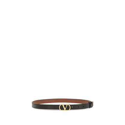Valentino Garavani Schwarzer Lammleder Ovis Aries Aries Regular Gürtel